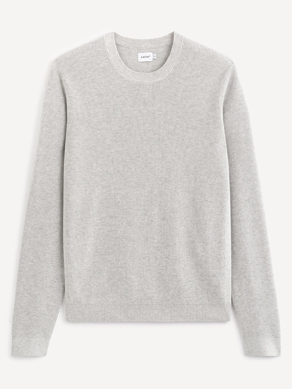 Celio Светлосив основен пуловер Celio Tepic