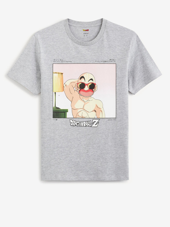 Celio Сива мъжка тениска Celio Dragon Ball Super