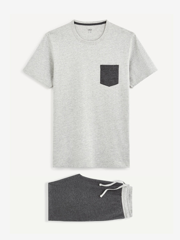 Celio Сива мъжка пижама Celio