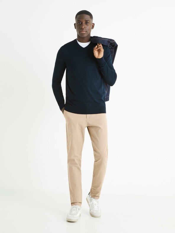 Celio Тъмносин мъжки пуловер Celio Befisrtv