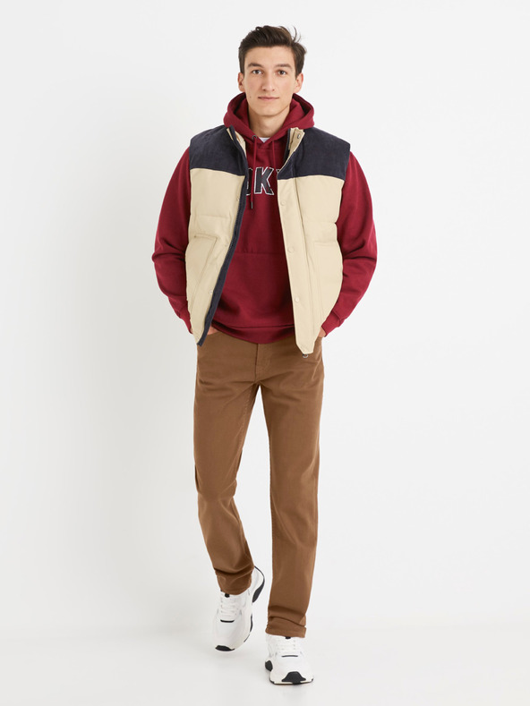 Celio Кафяви мъжки панталони Celio