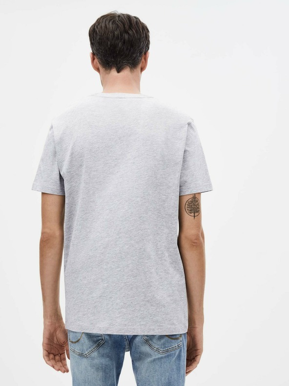 Celio Светлосива мъжка тениска с щампа Celio Street Fighter