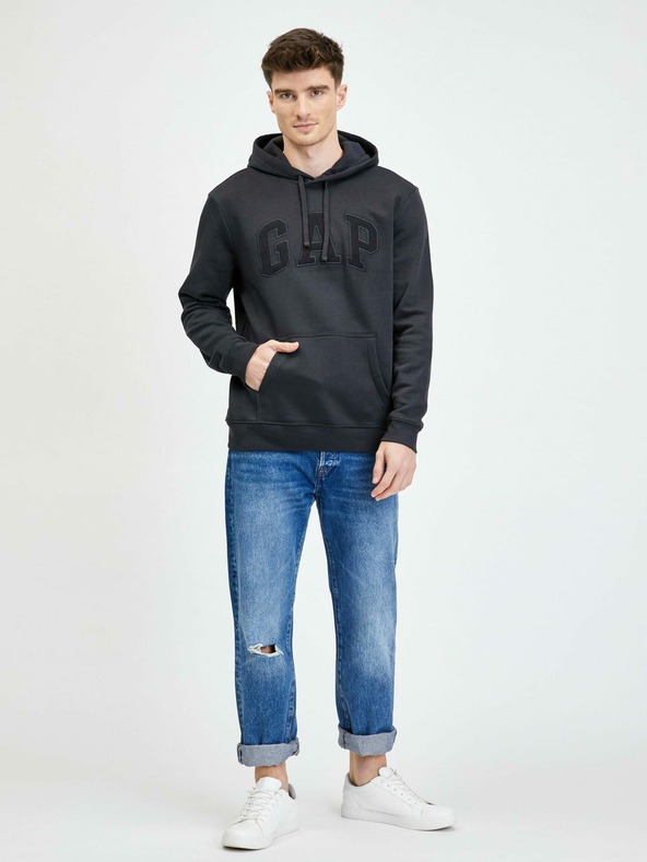 GAP Суитчър fleece с качулка и лого Gap GAP