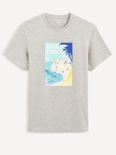 Celio Celio Cevinty Monte Carlo сива памучна тениска