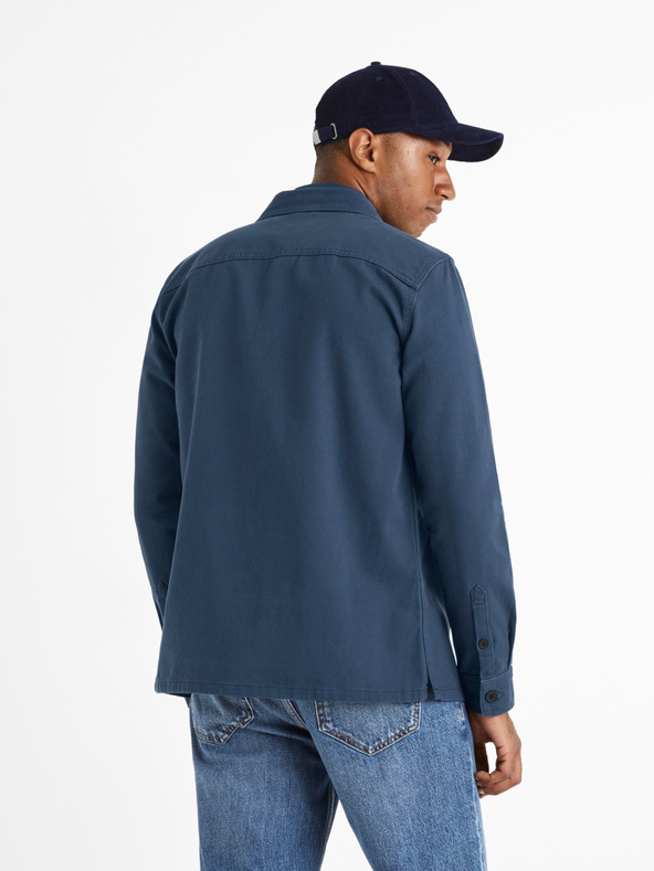 Celio Синя мъжка риза Celio Camone