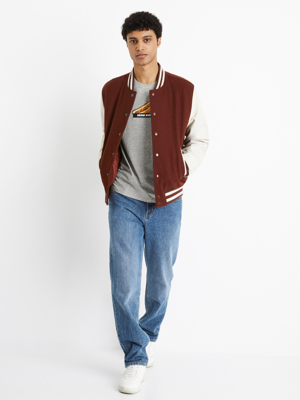 Celio Сива мъжка риза Celio From nyc Ceyumi