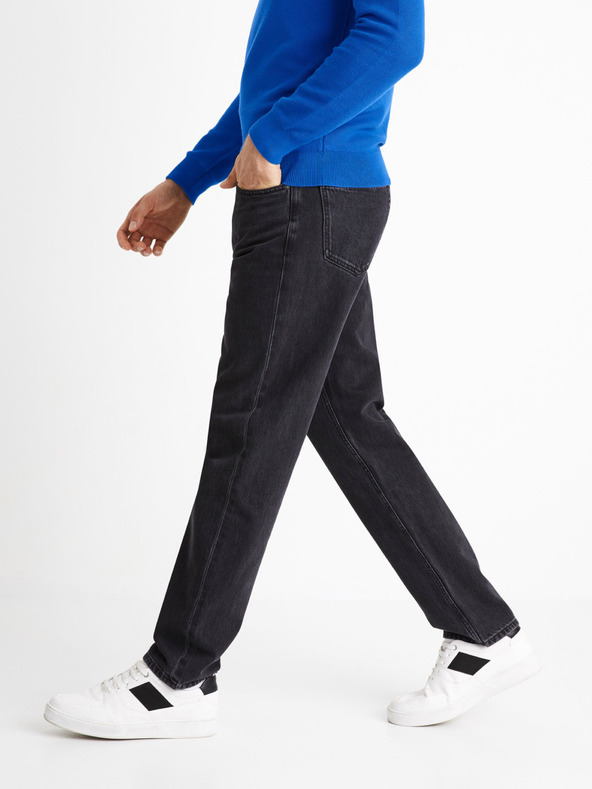 Celio Черни дънки със свободна кройка Celio C75 Coback4