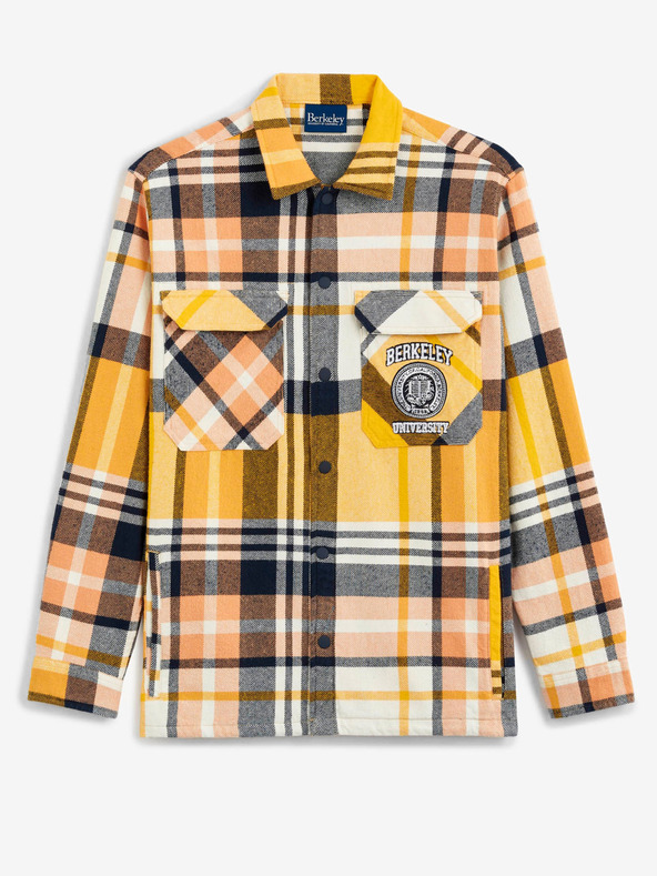 Celio Сиво-жълто мъжко карирано яке Celio Университет Бъркли