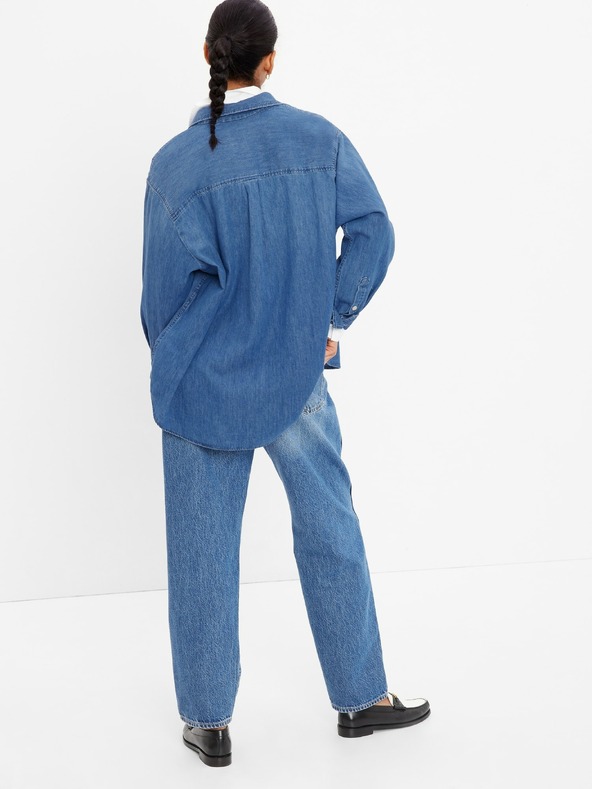 GAP Oversize дънкова риза GAP