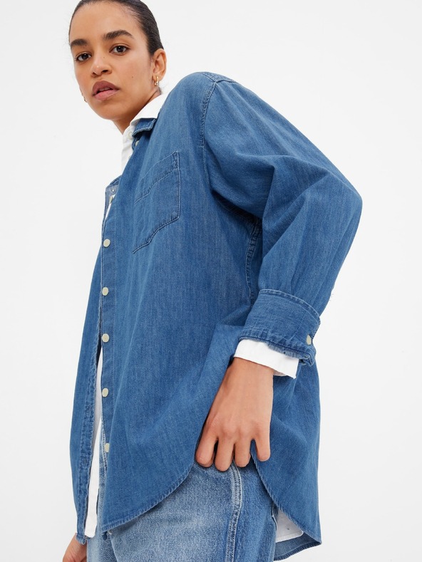 GAP Oversize дънкова риза GAP