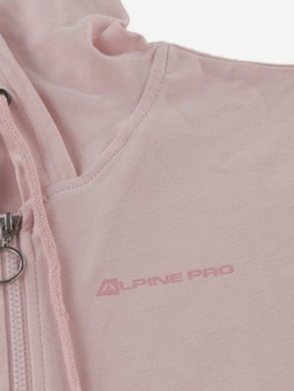 ALPINE PRO Розова дамска качулка с цип ALPINE PRO DEGREVA