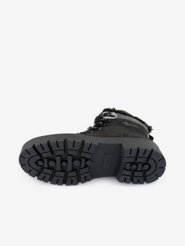 ALPINE PRO Черни дамски ankle обувки с велурена визия ALPINE PRO Duneta