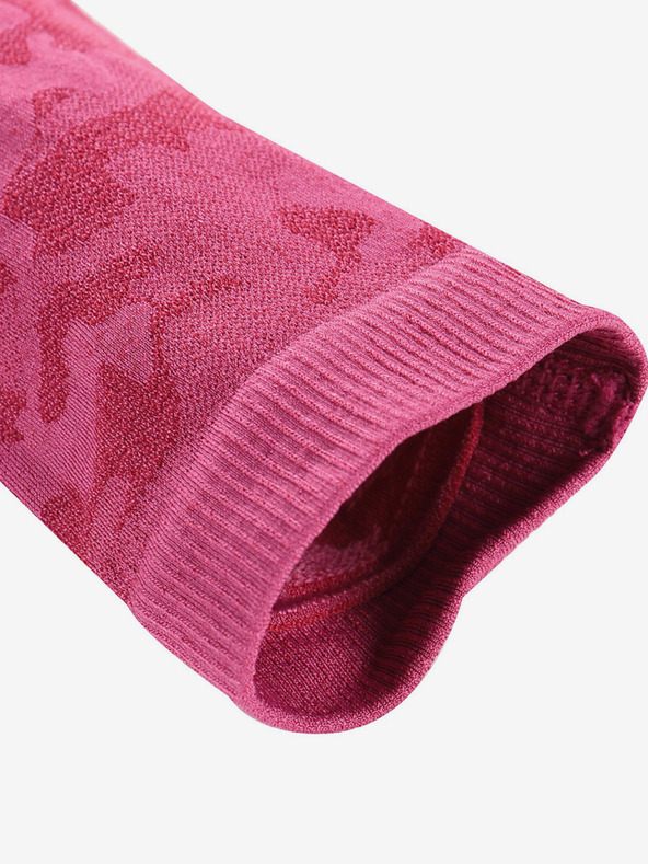 ALPINE PRO Тъмнорозов функционален клин ALPINE PRO Elibo за момичета с шарка