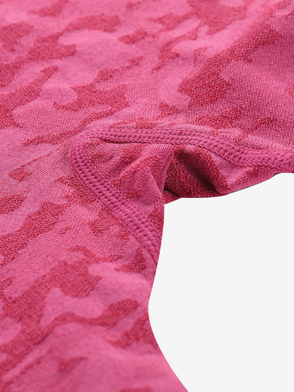 ALPINE PRO Тъмнорозов функционален клин ALPINE PRO Elibo за момичета с шарка