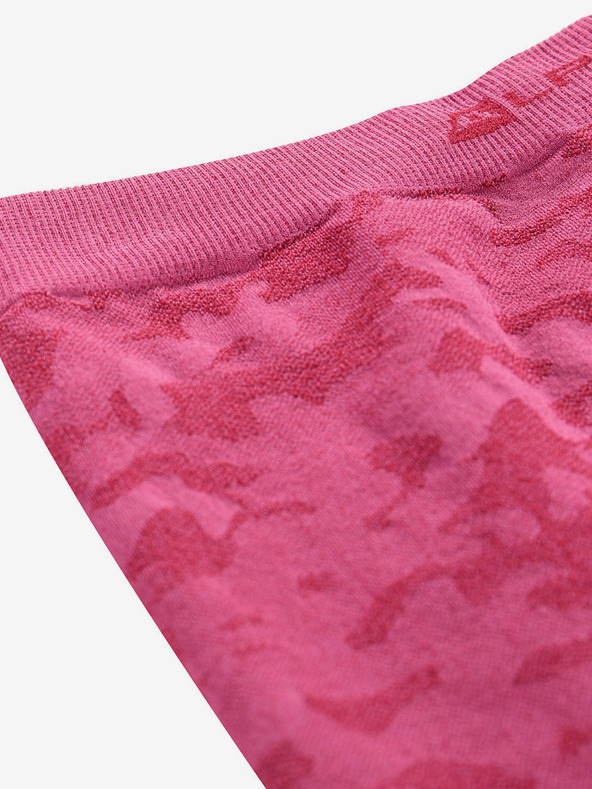 ALPINE PRO Тъмнорозов функционален клин ALPINE PRO Elibo за момичета с шарка