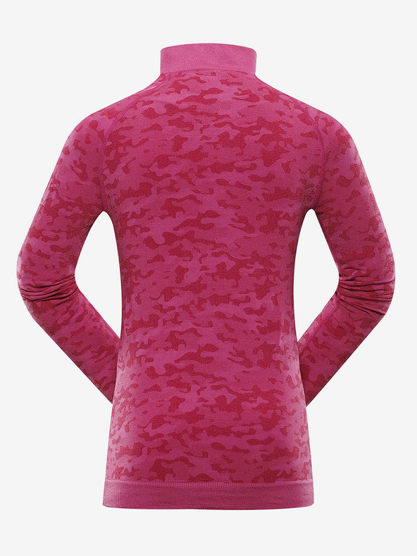 ALPINE PRO Тъмнорозова шарена функционална тениска за момичета ALPINE PRO Lubino