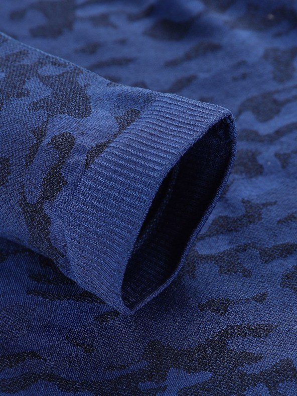 ALPINE PRO Тъмно синя детска шарена функционална тениска ALPINE PRO Lubino