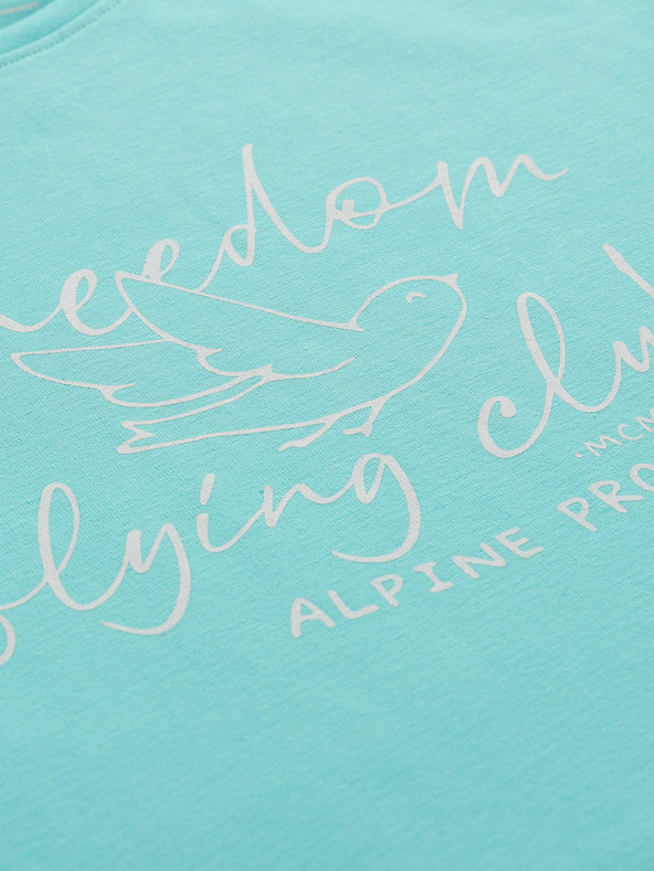 ALPINE PRO Тюркоазена дамска тениска ALPINE PRO Allona