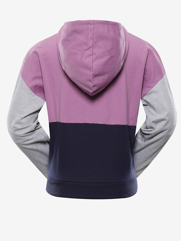 NAX Сиво и лилаво дамско яке с качулка NAX Onoda