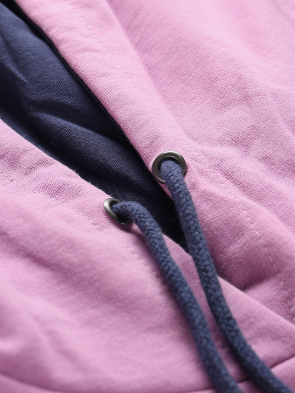 NAX Сиво и лилаво дамско яке с качулка NAX Onoda