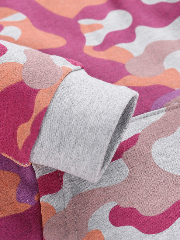 NAX NAX ABEKO Розов и сив детски шарен суитчър