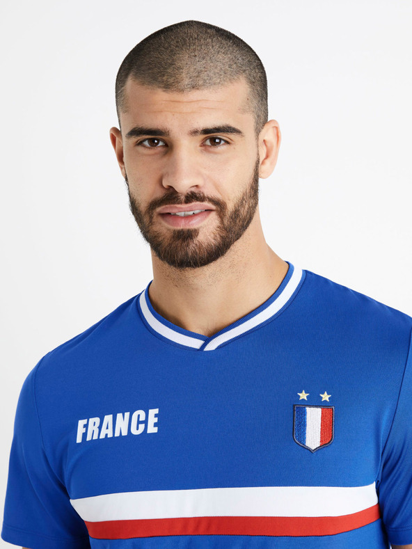 Celio Синя футболна фланелка Франция Celio