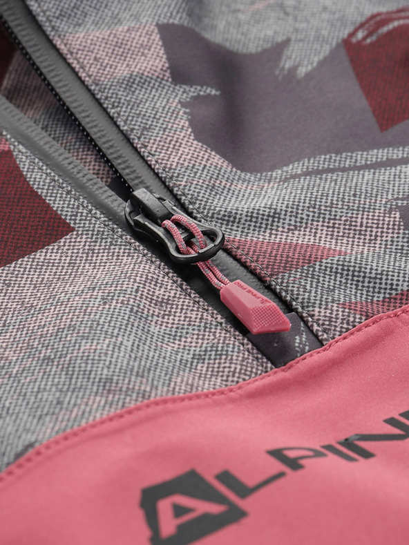 ALPINE PRO Сиво и розово детско яке ALPINE PRO GIBBO