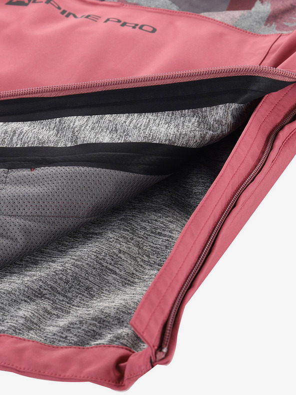 ALPINE PRO Сиво и розово детско яке ALPINE PRO GIBBO