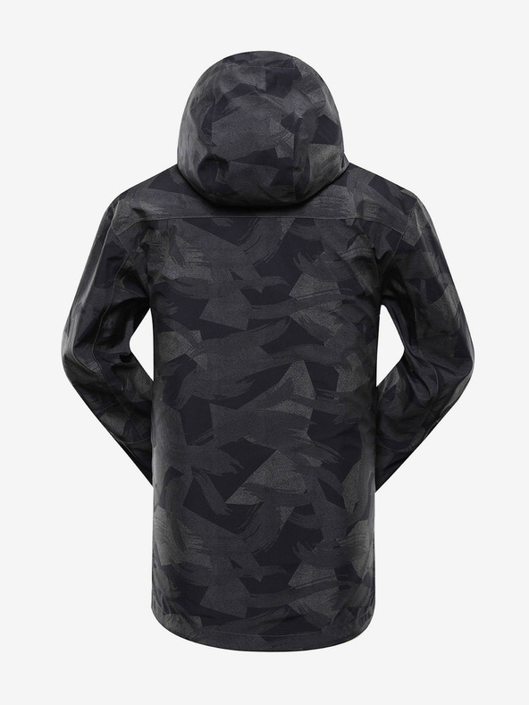 ALPINE PRO Тъмно сиво мъжко шарено яке ALPINE PRO GIBB