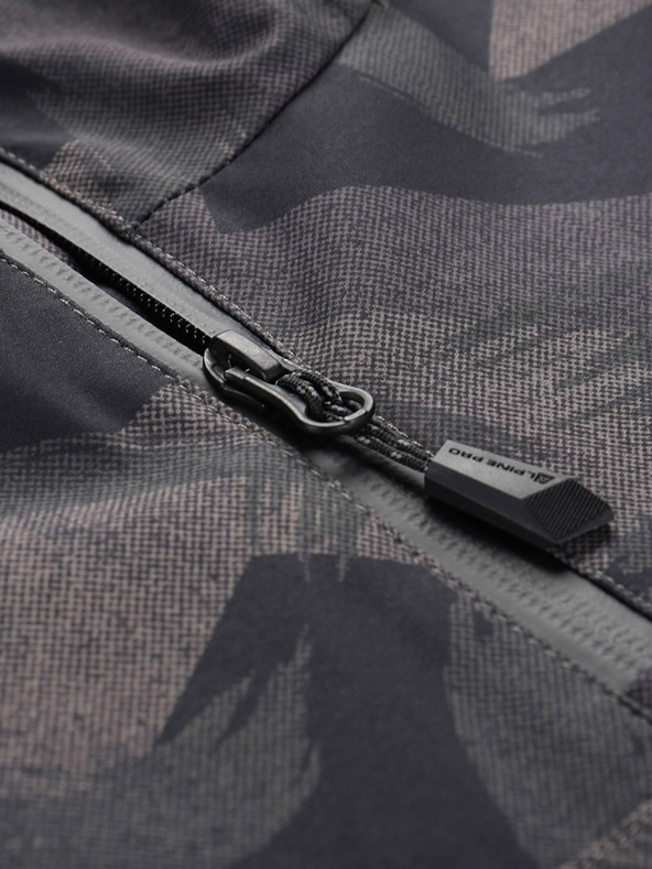 ALPINE PRO Тъмно сиво мъжко шарено яке ALPINE PRO GIBB