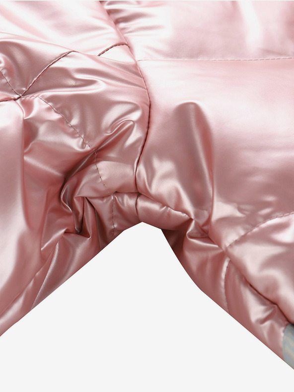 NAX NAX FEREGO сиво и розово палто за момичета