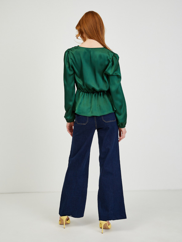 Orsay Зелена дамска сатенена блуза ORSAY