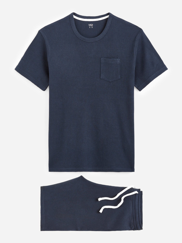 Celio Тъмносиня мъжка пижама Celio Digaufre