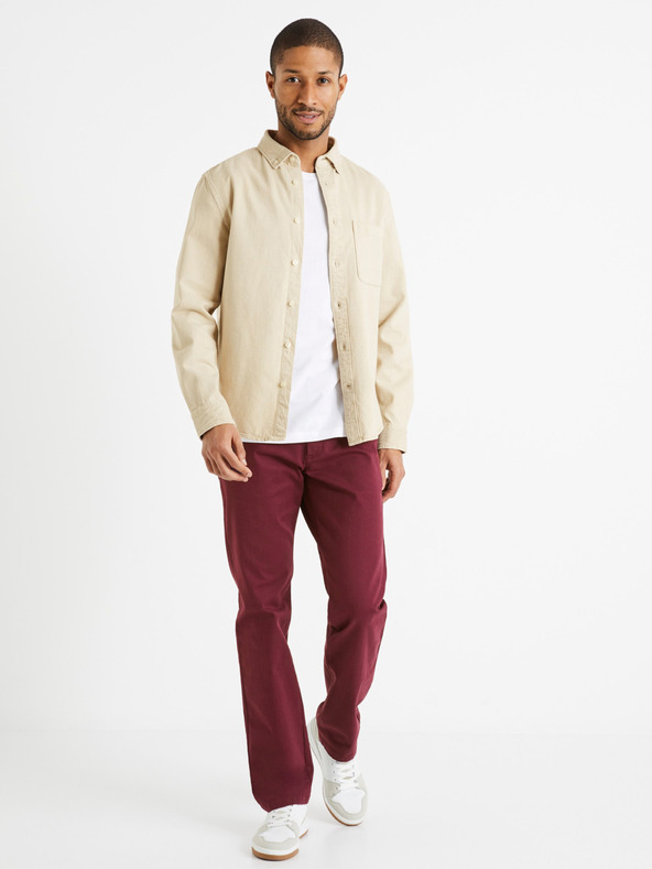 Celio Кремава мъжка дънкова риза Celio Daindie