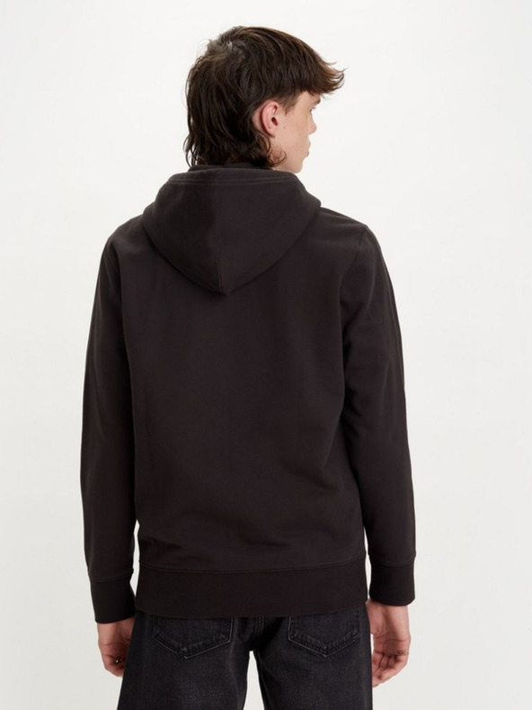 Levi's® Черна мъжка блуза Levi's® New Original Zip Up Hoodie Meteorite