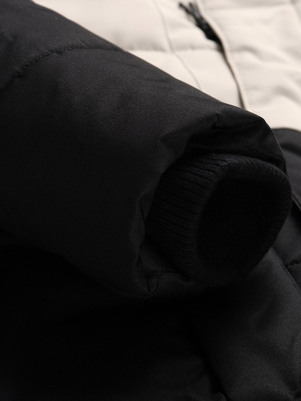 ALPINE PRO Черно-бяло зимно яке за момичета ALPINE PRO Egypo