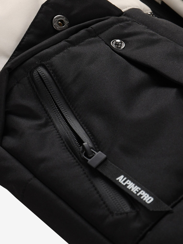 ALPINE PRO Черно-бяло зимно яке за момичета ALPINE PRO Egypo