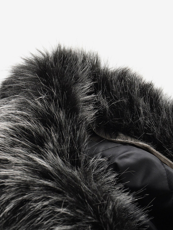 ALPINE PRO Черно-бяло зимно яке за момичета ALPINE PRO Egypo