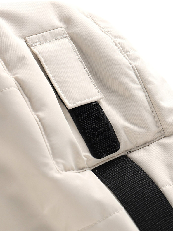 ALPINE PRO Черно-бяло зимно яке за момичета ALPINE PRO Egypo