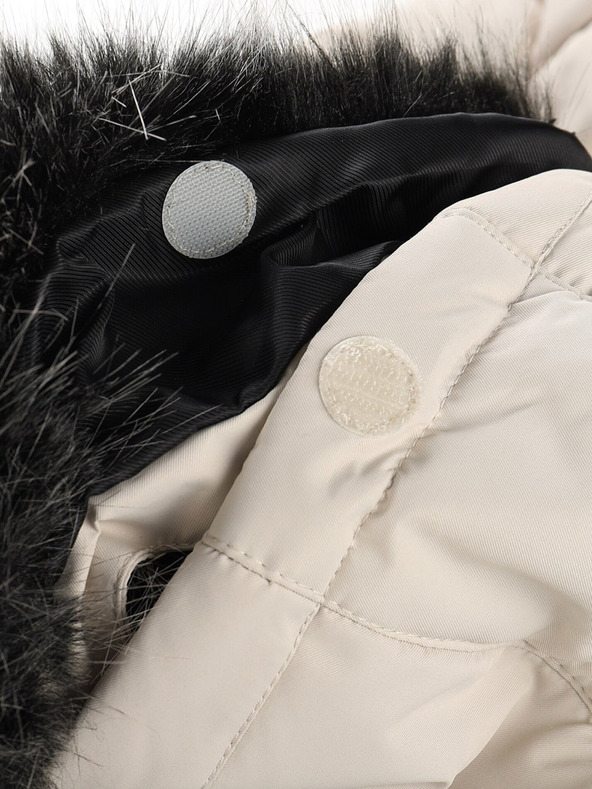 ALPINE PRO Черно-бяло зимно яке за момичета ALPINE PRO Egypo