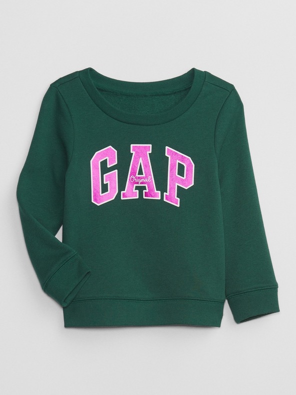 GAP Бебешки суитшърт с логото на GAP