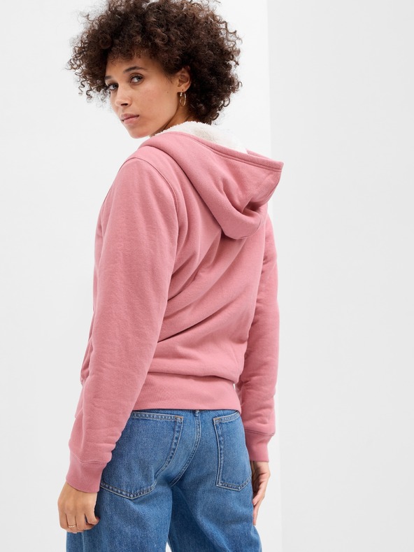 GAP Sherpa суитшърт с лого GAP