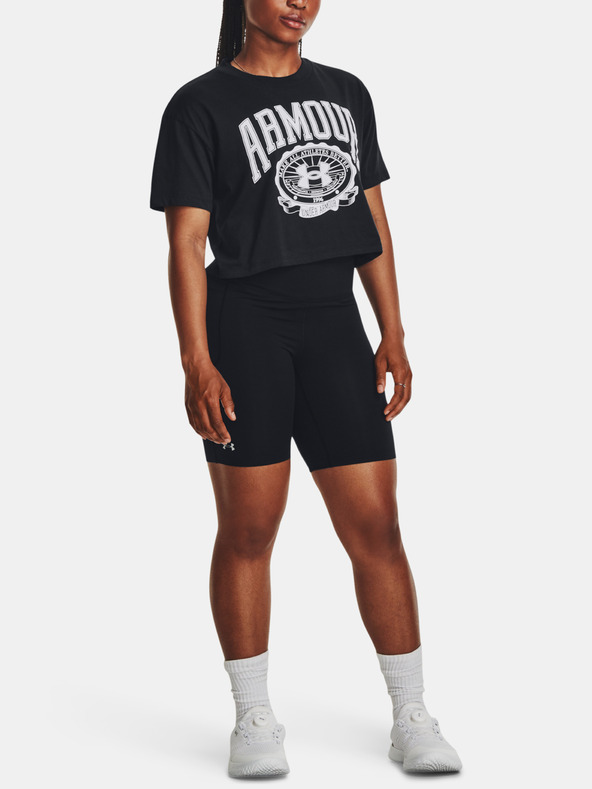 Under Armour Дамска тениска Under Armour UA COLLEGIATE CREST CROP SS