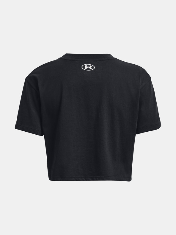 Under Armour Дамска тениска Under Armour UA COLLEGIATE CREST CROP SS