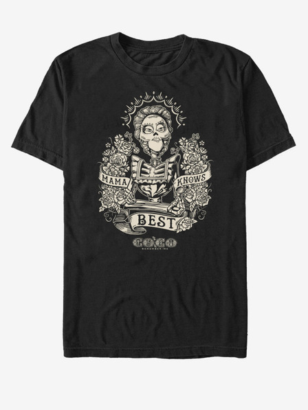 ZOOT.Fan Черна унисекс тениска с надпис ZOOT.Fan Mama Knows Pixar