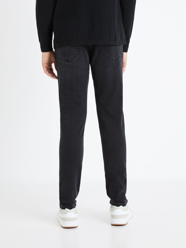 Celio Черни мъжки дънки с къса кройка Celio Foninety