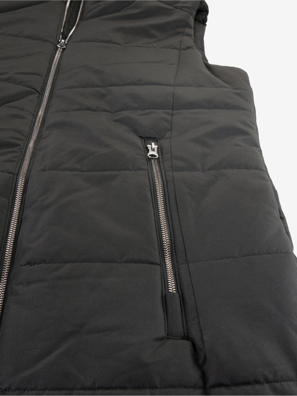 ALPINE PRO Черна дамска ватирана жилетка ALPINE PRO GANHA