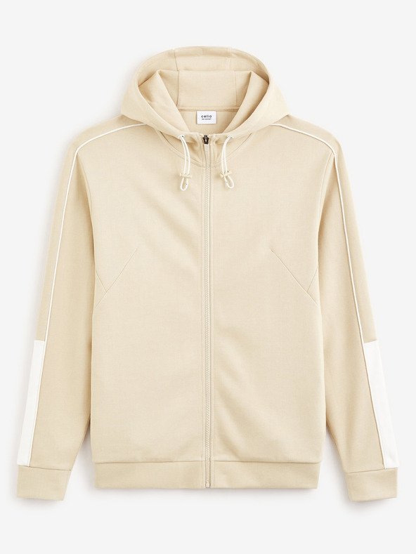 Celio Бежова мъжка блуза с качулка Celio Fefada