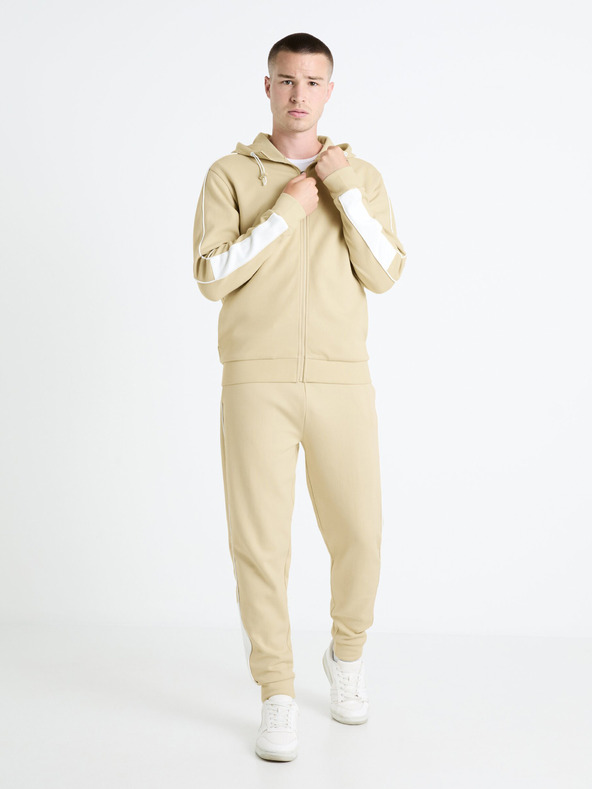 Celio Бежова мъжка блуза с качулка Celio Fefada