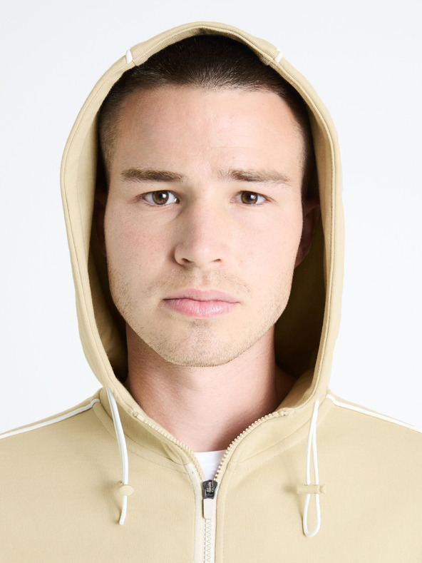 Celio Бежова мъжка блуза с качулка Celio Fefada